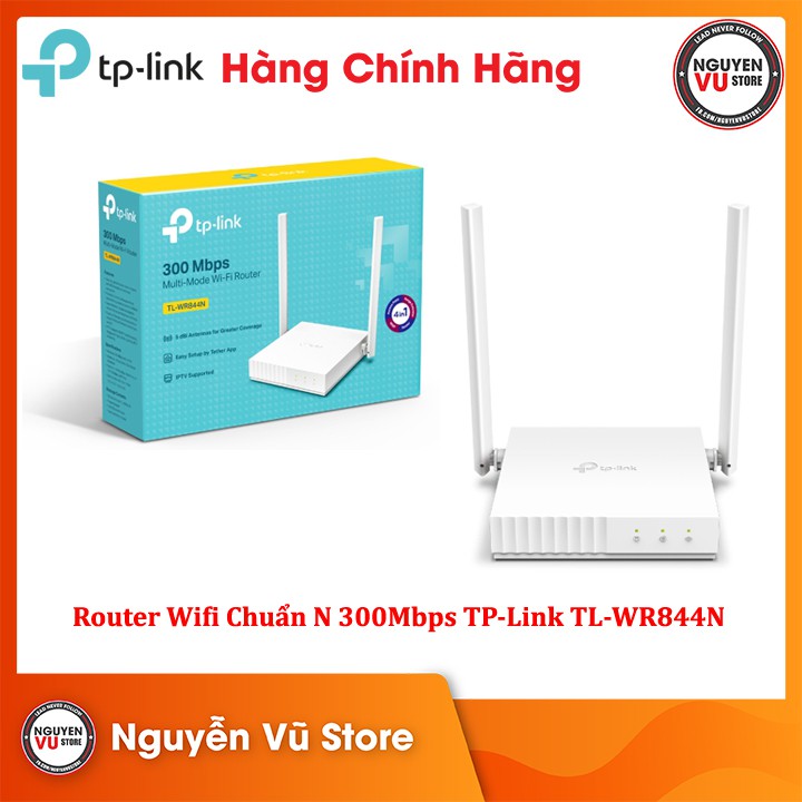 Router Wifi Chuẩn N 300Mbps TP-Link TL-WR844N router mạng - Hàng Chính Hãng