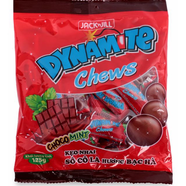 Kẹo Dynamite Socola 3 viên Hàng Thái gói 125g
