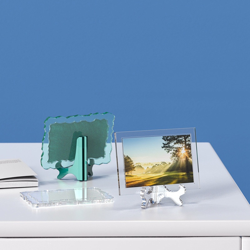 Khuôn Silicone Làm Khung Ảnh Epoxy Hình Bầu Dục Bất Đối Xứng Trang Trí Nhà Cửa DIY