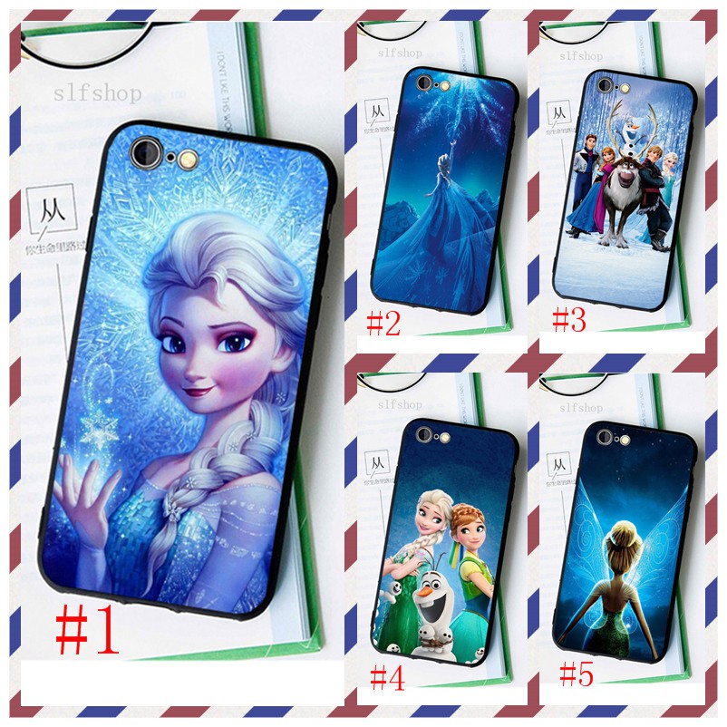 Ốp Điện Thoại Bằng Nhựa Mềm Viền Đen Hình Frozen Elsa Disney Cho Xiaomi mi Redmi 5 Plus 6 Note MIX MAX 2 3 F1