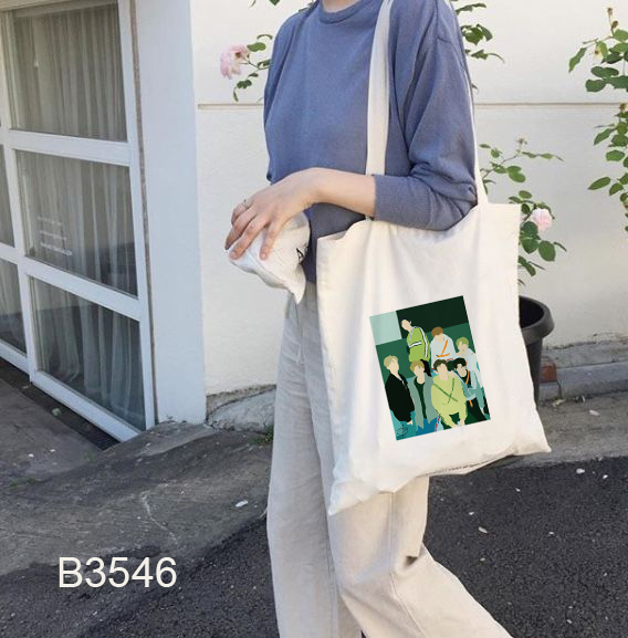 NCT DREAM KPOP NCT Shoulder Bag Korean Cute Canvas Bag Students Carry Book Totes Handbag