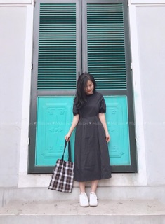 Váy trơn dáng dài