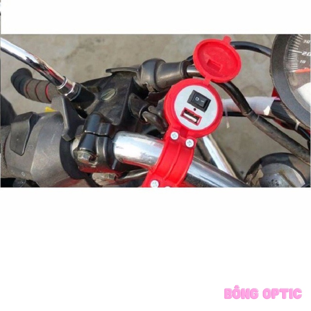 [HCM] Sạc Điện Thoại Trên Xe Máy Có Công Tắc, Phù Hợp Tất Cả Các Dòng ĐT