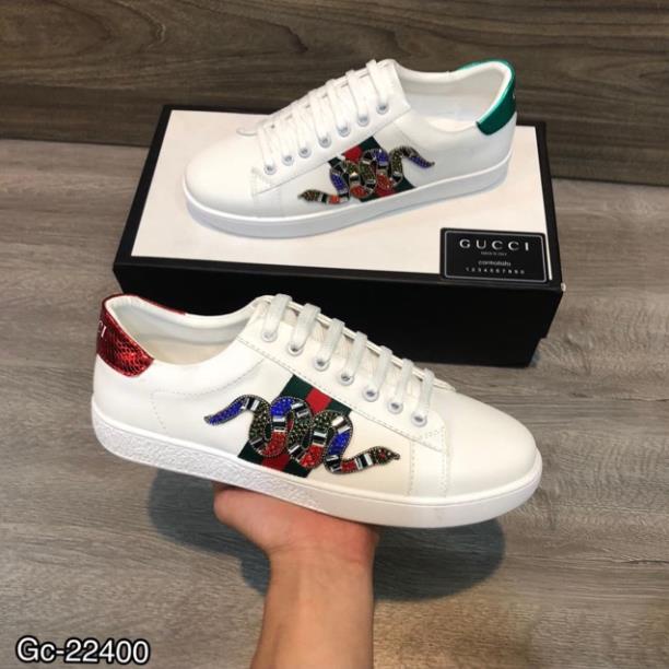 Giày gucci rắn đính đá đẹp như spf [ĐEP CHUẨN ] 🔥 ✔️ : : : 🔥 XIÊU RẺ * " $ # ) xca