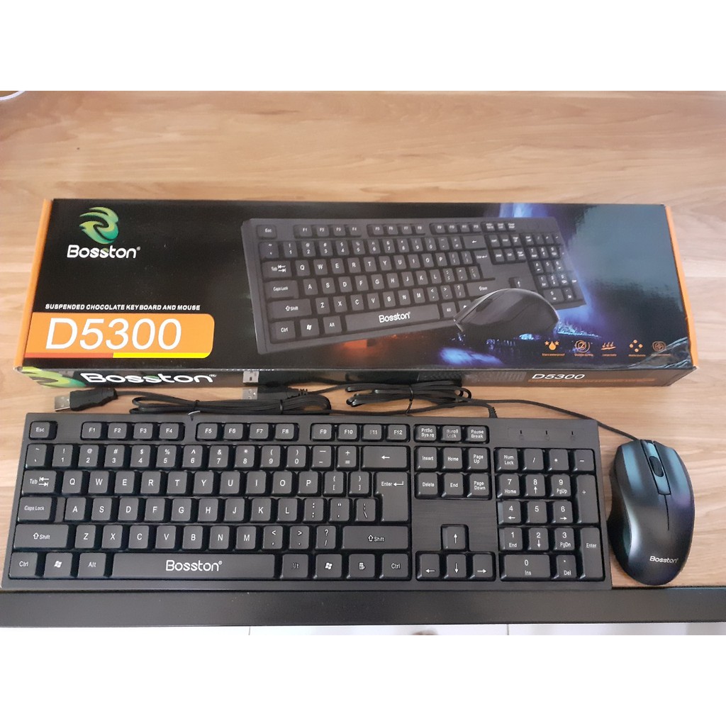 Bộ Bàn Phím Chuột Văn Phòng Bosston D5300