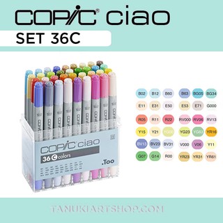 Marker COPIC ciao - Set 36 (A/B/C/D/E)