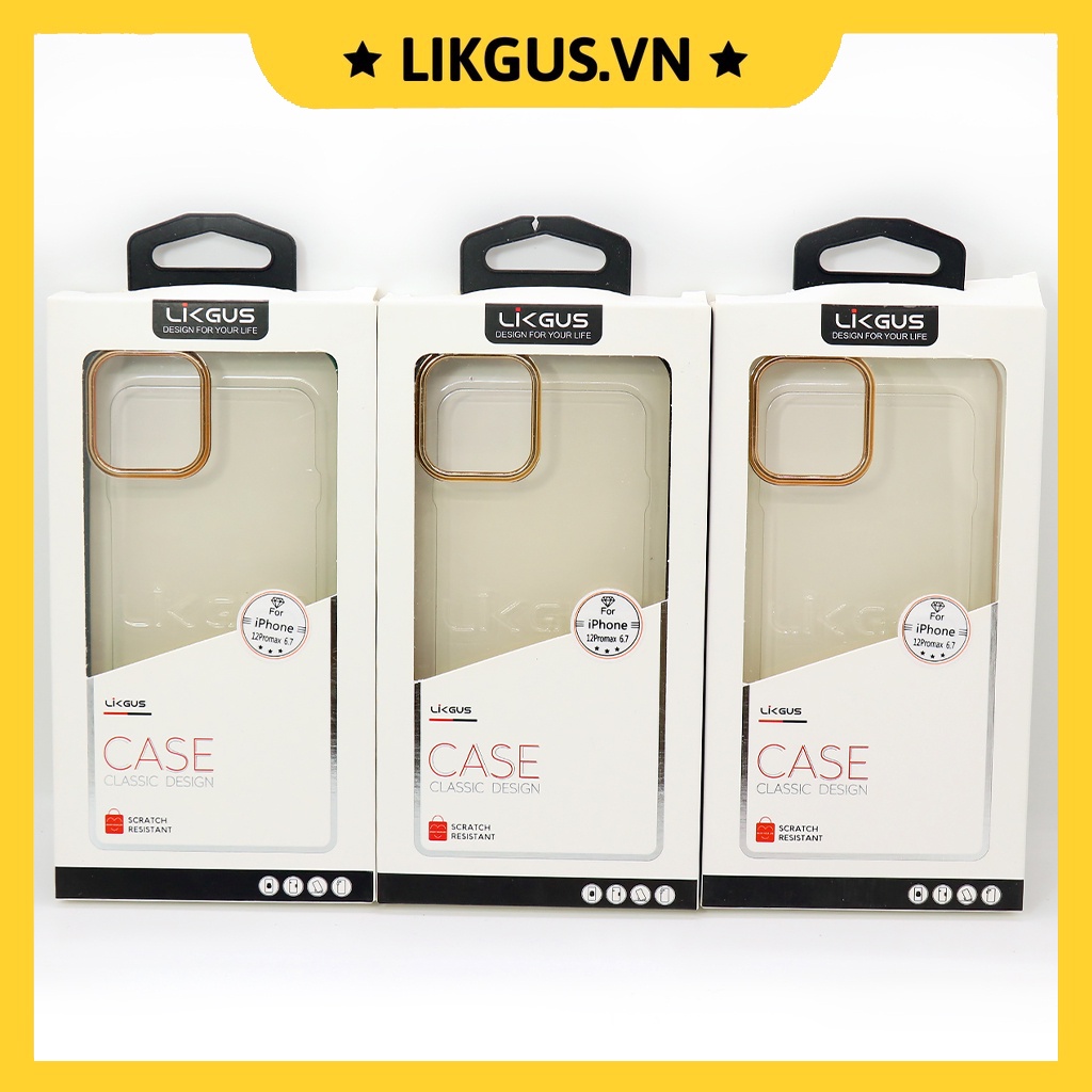 Ốp chính hãng - LIKGUS Pioneer Series Gold Line 12 Pro Max/12 Pro/11 Pro Max/11