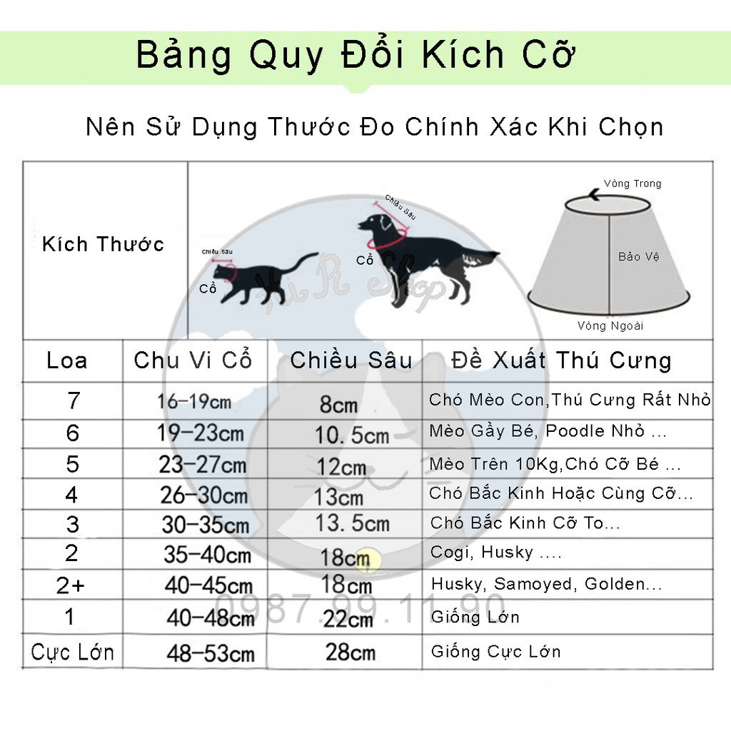 [Rẻ Vô Địch] Vòng Cổ Kiêm Loa Chống Liếm Cho Chó Mèo,Chất Liệu Nhựa An Toàn Cho Thú Cưng