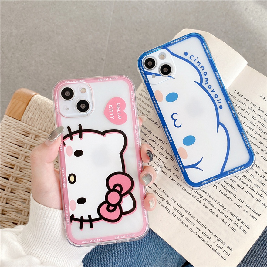 Ốp điện thoại dẻo họa tiết hoạt hình cinnamoroll thích hợp cho IPHONE 13 12 11 PRO MAX SE2020 X XR XS MAX 7 8 PLUS