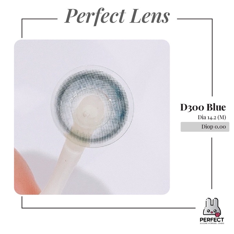 Lens ẢNH MẮT THẬT , Kính Áp Tròng Không Độ Cận , D300 Blue Dia 14.2 M , Sản Phẩm Chính Hãng Giá Sale