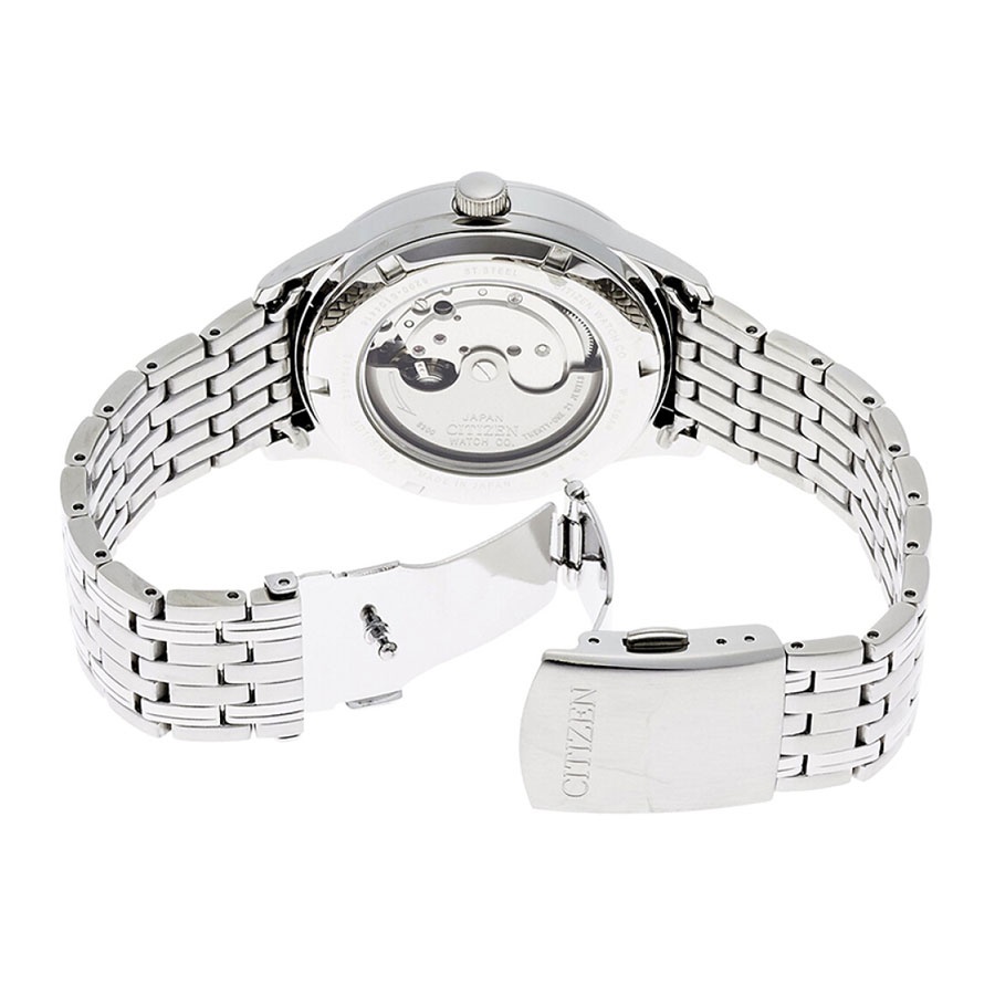 Đồng Hồ Nam Citizen Dây Thép Không Gỉ NY4051-51E - Mặt Đen (Sapphire)