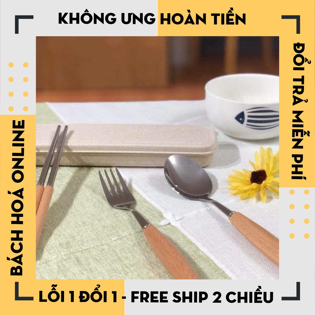 Bộ Thìa Đũa Dĩa Inox