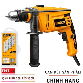 MÁY KHOAN BÚA INGCO 750W + FREE BỘ MỦI KHOAN BÊ TÔNG INGCO
