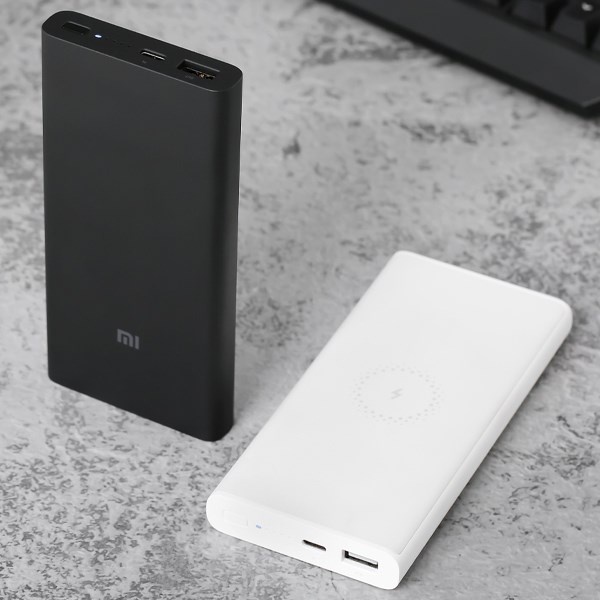 Pin sạc dự phòng không dây Xiaomi 10000mAh 2019 - Sạc dự phòng tích hợp sạc không dây 10000mAh Xiaomi lite