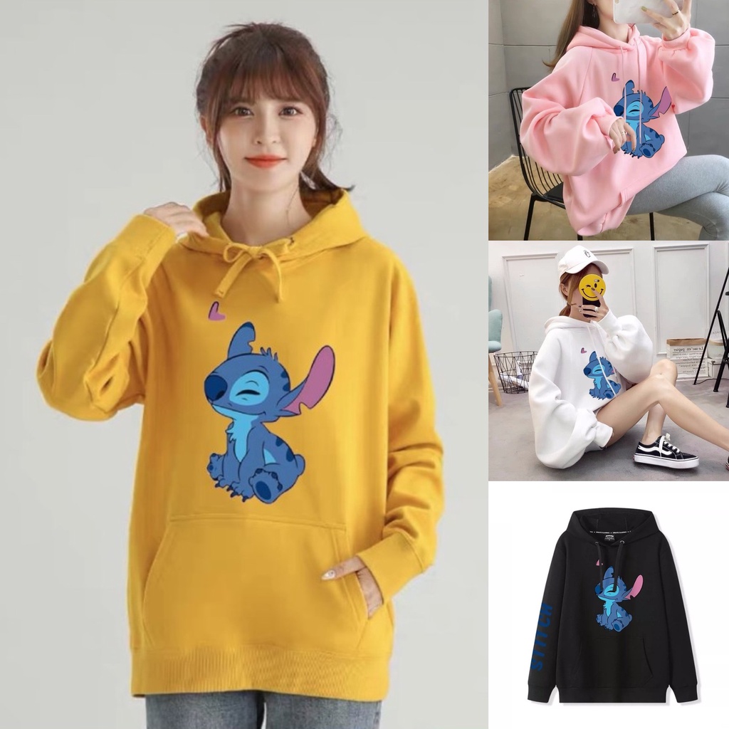 Áo Hoodie Nón Chui Trùm Đầu Nữ Nam Unisex Chất Vải Nỉ Poly Mèo Răng Nanh WAH073NO