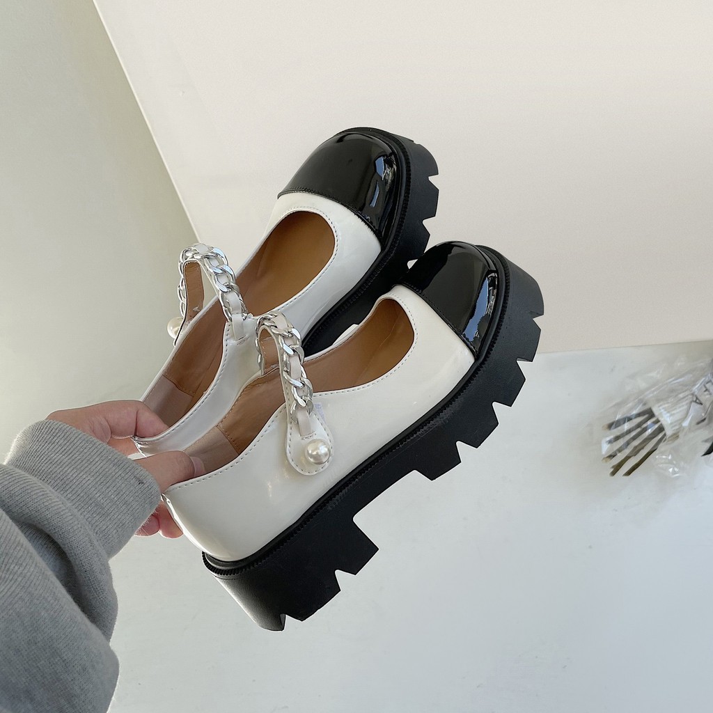 Giày Mary Janes dáng hot trend quai đính hạt mã 329
