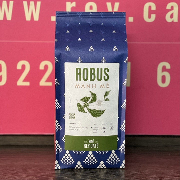 1KG Cà Phê Rang Bơ Robus Mạnh Mẽ (Phối Robusta &amp; Culi) - 1kg/gói - Coffee blend Nguyên Chất Pha Phin- Rey Cafe