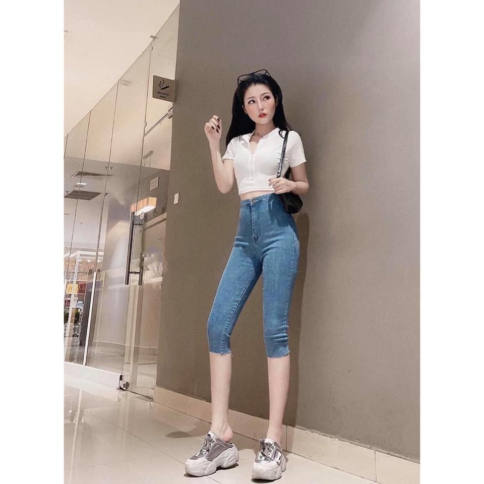 Quần jeans ngố 2 màu mới 803 (kèm ảnh thật,video)