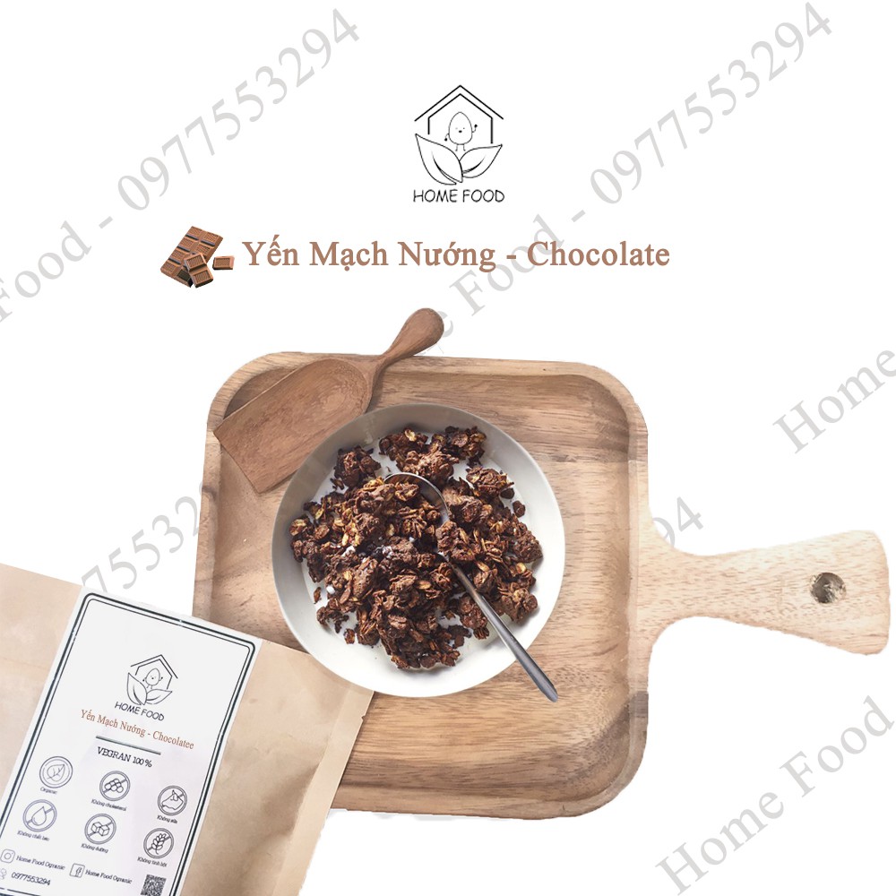 Yến mạch ăn kiêng nướng mật ong vị chocolate dừa - Home Food | BigBuy360 - bigbuy360.vn