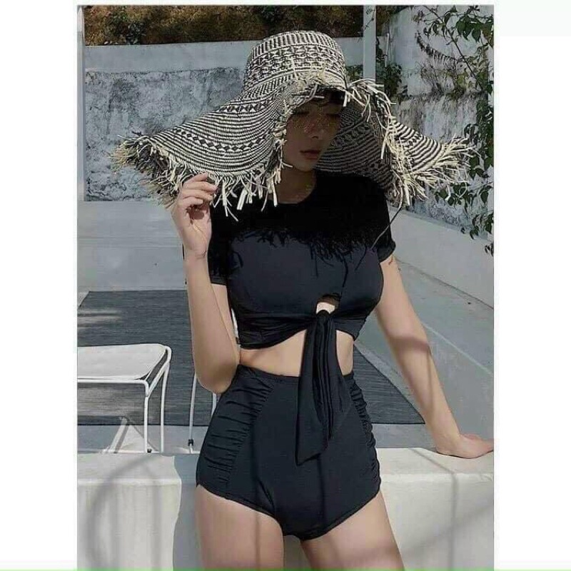 Bikini áo tắm 2mảnh đen chuẩn from