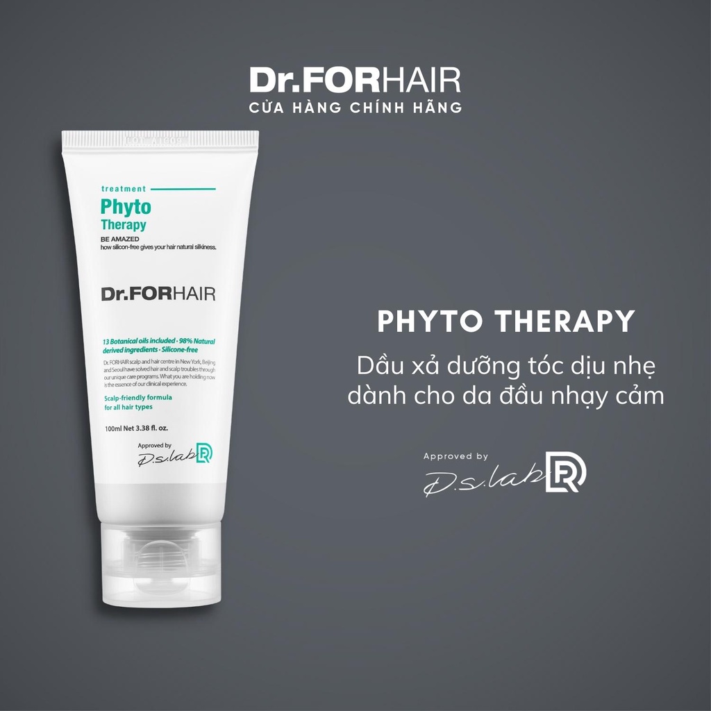 Dầu Xả Dưỡng Tóc Dr.FORHAIR Chăm Sóc Da Đầu Nhạy Cảm Dr For Hair Phyto Therapy 100ml