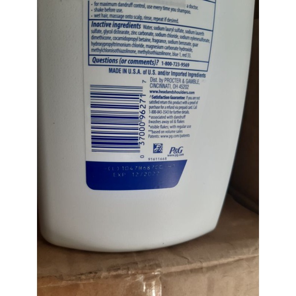 Dầu gội head  shoulder 950ml