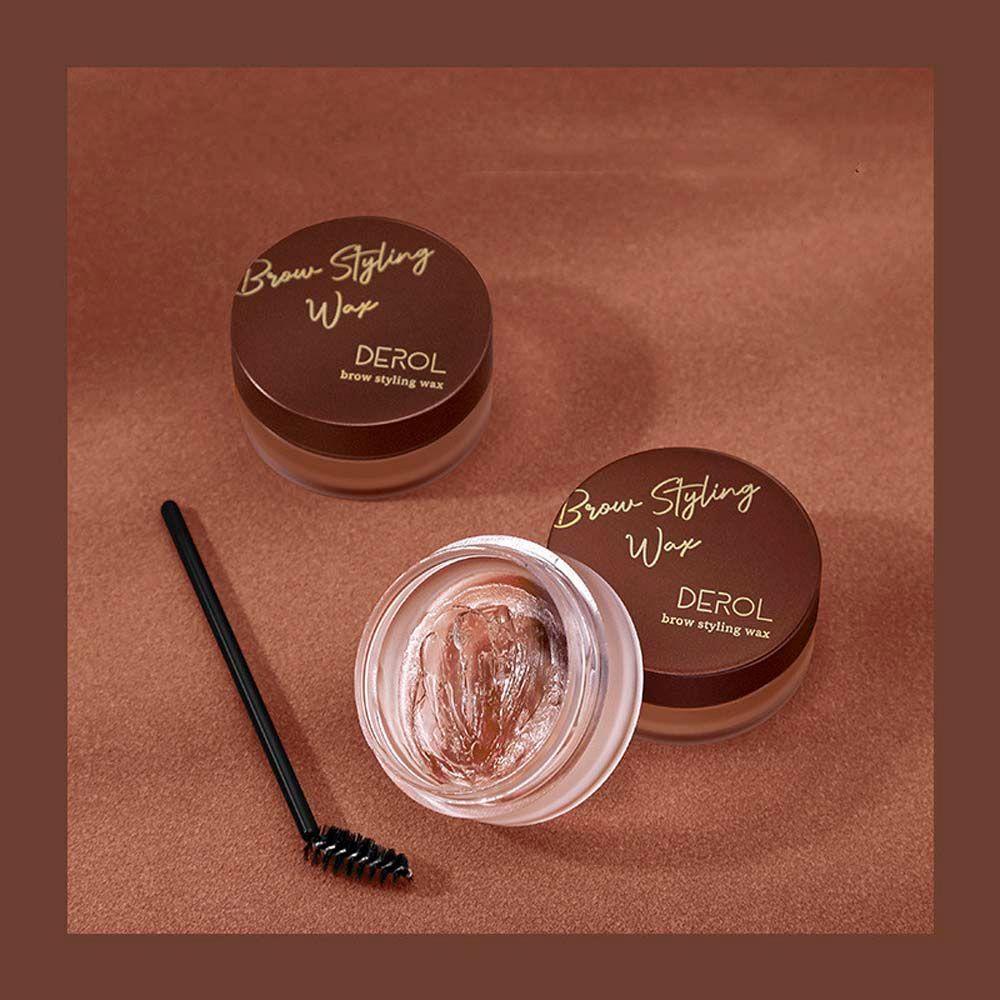 OCEANMAP Eyebrow Shaping Cream Transparent Waterproof Eyebrow Makeup Balm Eyebrow Soap With Brush 3D Eyebrow Styling Soap Stereotype Brow Wax