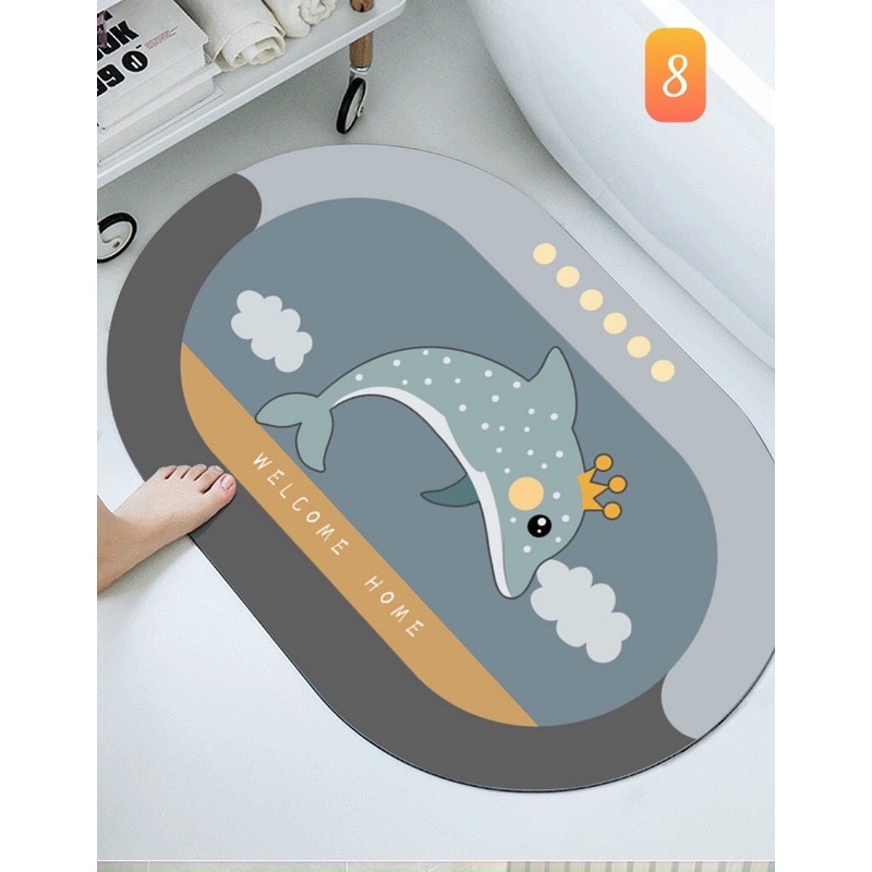 Thảm Silicon HÌnh Thú chống trượt❤FREESHIP❤Nhà tắm cao cấp...