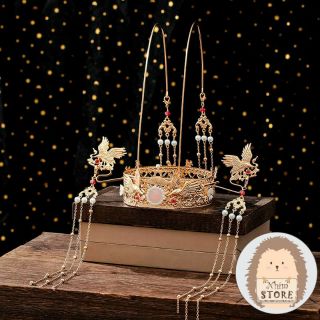 [ Order ]Set kim quan kèm 2 trâm hạc