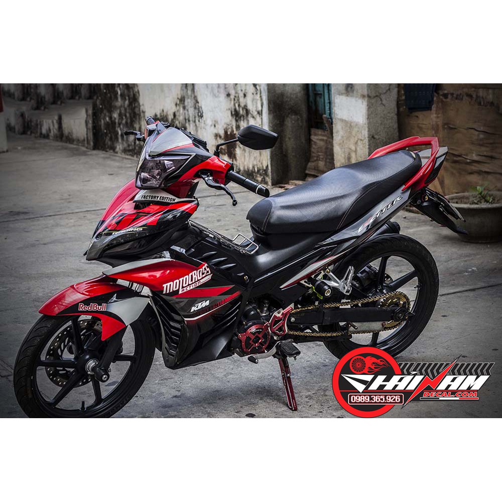 Tem Trùm Exciter 135 Đen Đỏ KTM