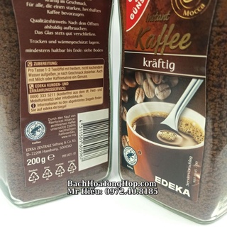 [Hỏa Tốc] Cafe Edeka Instant Kaffe 200g