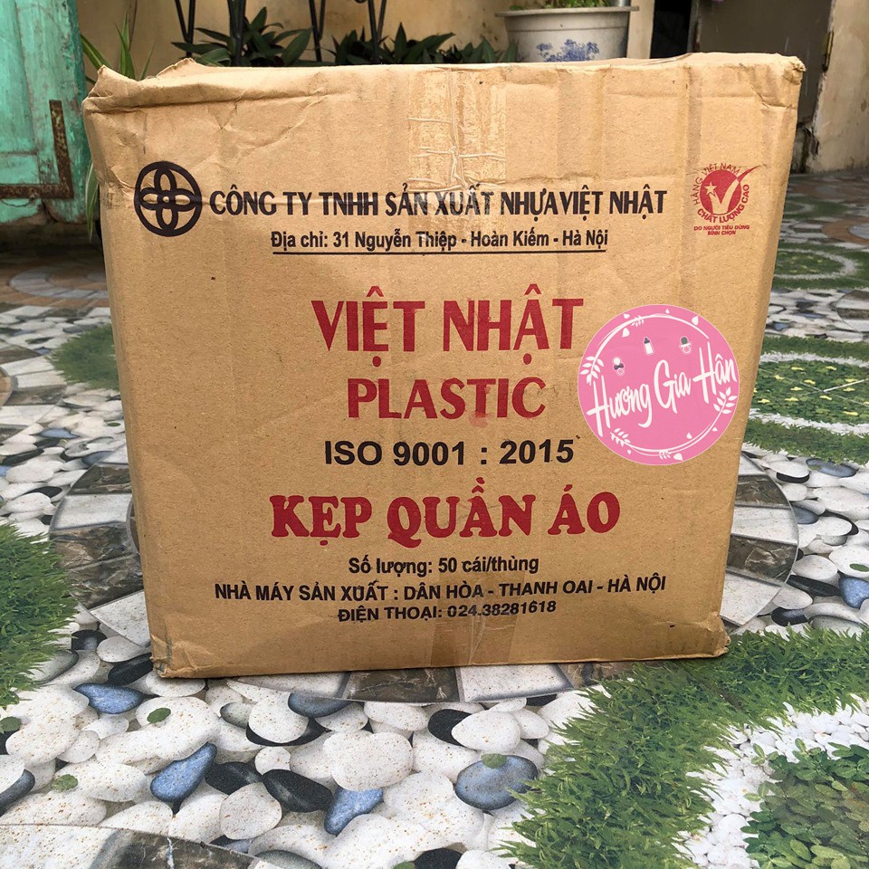 Vỉ 20 kẹp quần áo nhựa Việt Nhật - Made in Việt Nam