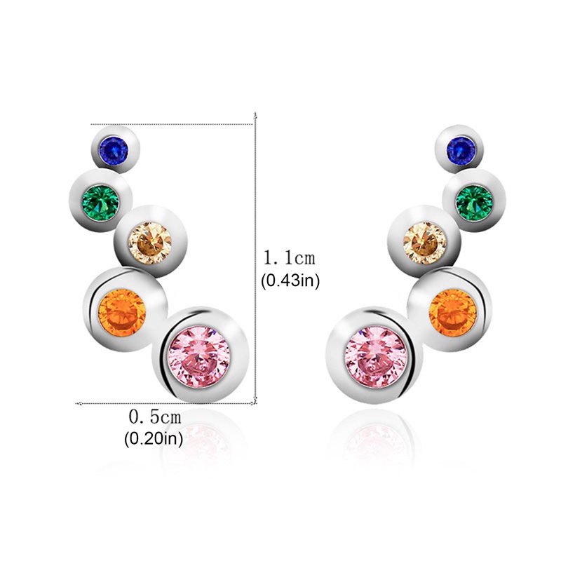 Khuyên Tai Mạ Bạc Hình Đám Mây Dễ Thương Cho Nữ