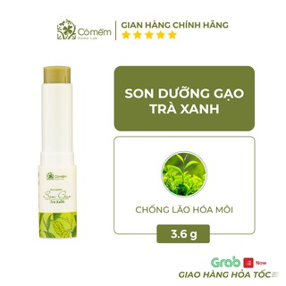 Son Dưỡng Môi Không Màu Gạo Trà Xanh Chống Lão Hóa Môi Cỏ Mềm 3,6g