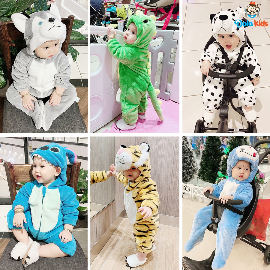 Bộ Body Hình Thú - Body lông cho bé CAO CẤP bé từ 4-17kg - Dolakids