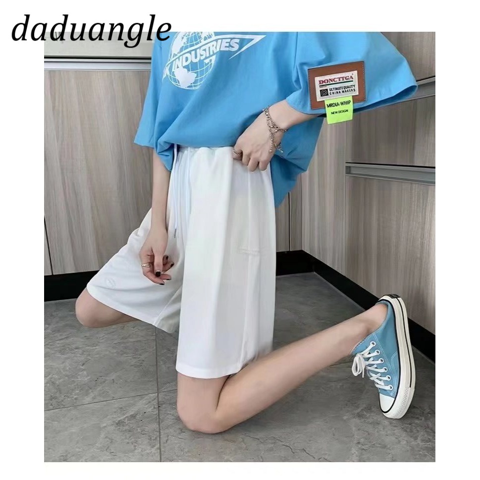 Quần short thể thao DADUHEY ống suông màu trơn thời trang mùa hè 2022 cho nữ
