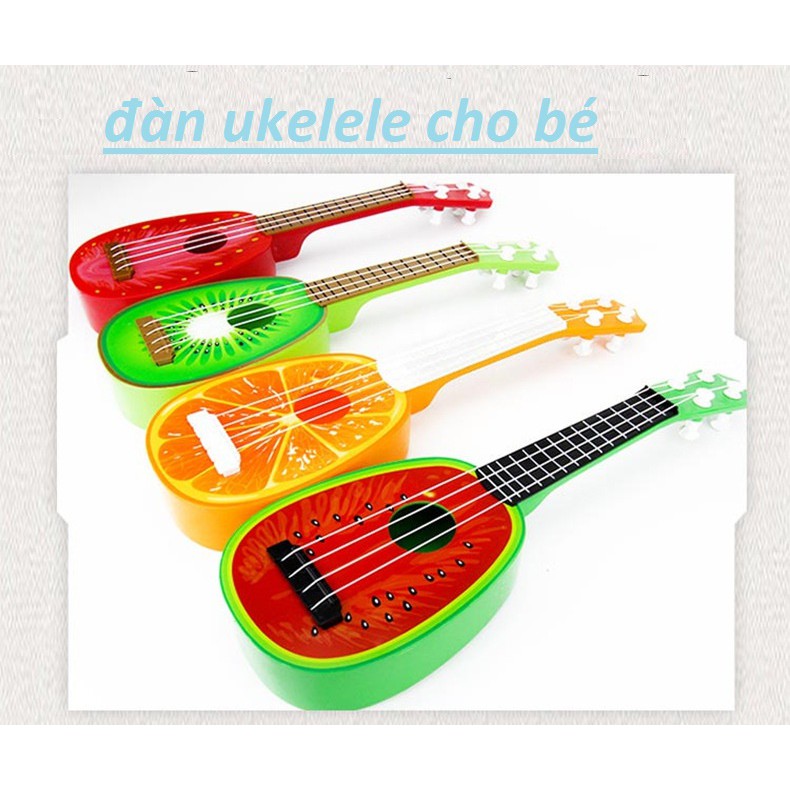 Đồ chơi đàn ukelele-Đàn guitar  hình hoa quả cho bé size lớn