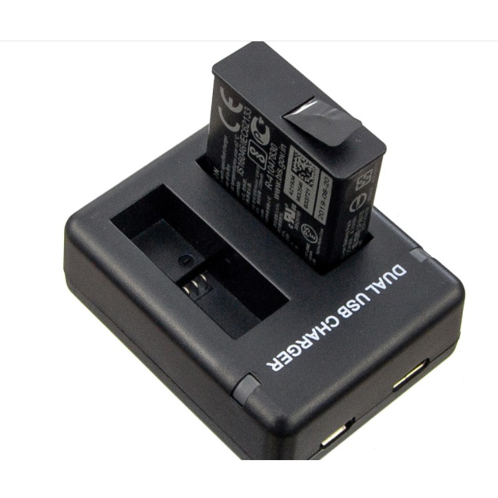 Bộ Sạc Pin Máy Ảnh Thể Thao Go Pro Gopro Hero 8 5 6 7 Màu Đen Kèm Dây Cáp Usb