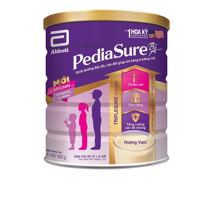 Sữa bột Pediasure 1.6kg/lon DateT5,6,7/2024