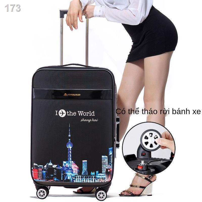 [hàng mới]Vali du lịch nam và nữ hộp đựng hành lý bánh xe đa năng mật khẩu 20 inch trường hợp học sinh nội trú
