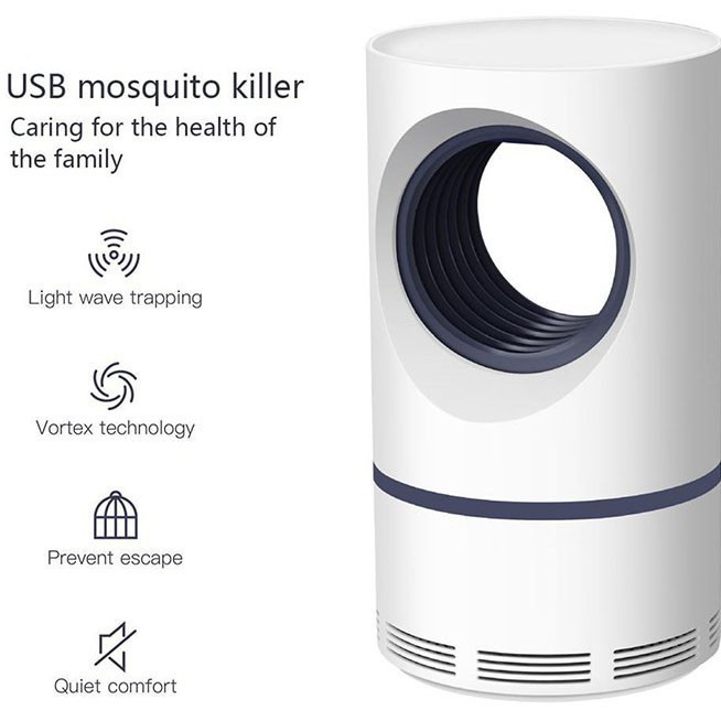 Đèn Bắt Muỗi Hình Trụ Thông Minh Bảo Hành 12 Tháng - Máy Bắt Muỗi