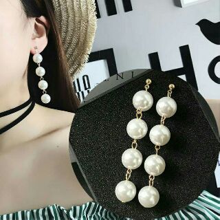 Bông tai, hoa tai ngọc 4 hạt