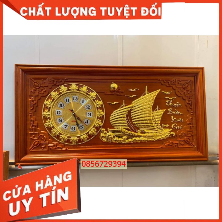 Tranh Đồng Hồ Gỗ Hương Treo tường