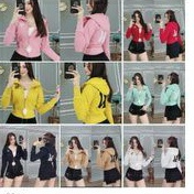 Áo khoác lửng thun da cá  lửng chữ NY lớn sau lưng kèm ảnh thật 💟