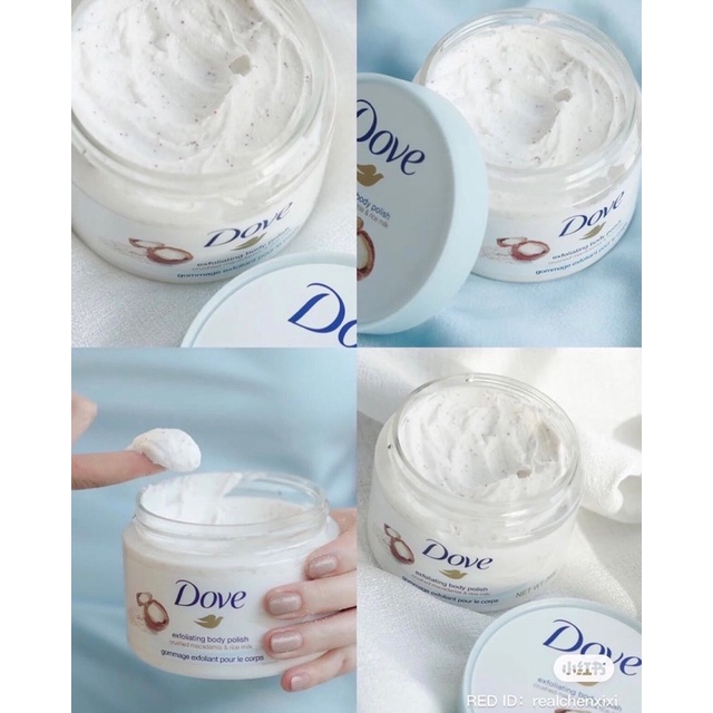 Tẩy Da Chết Dove Exfoliating Body Polis Hàng Chính Hãng