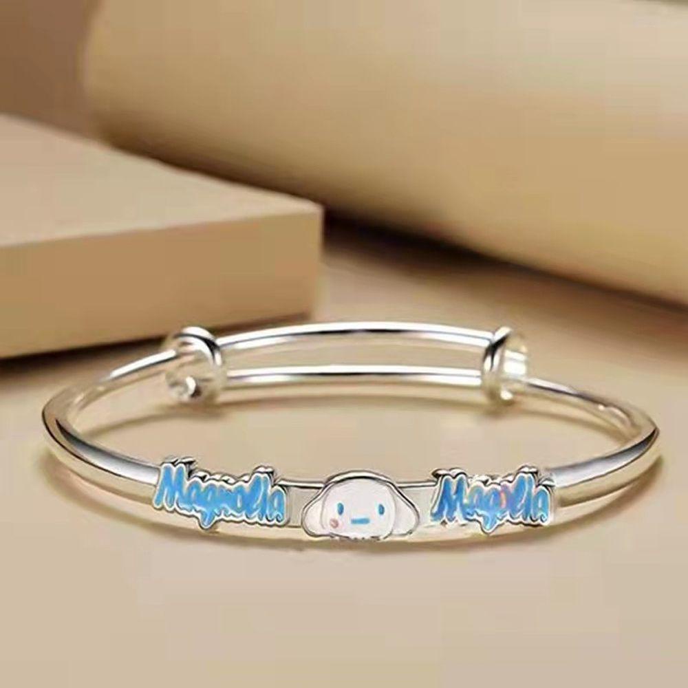 Vòng Tay Kim Loại Mặt Hình Kuromi Thời Trang Cho Nữ