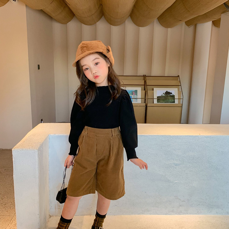 Áo Kiểu Tay Dài Thời Trang Mùa Thu Phong Cách Hàn Quốc Cho Bé Gái