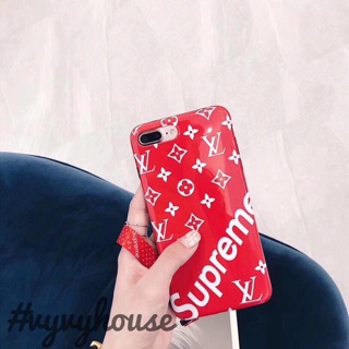 Ốp lưng Iphone Lv x Supreme 