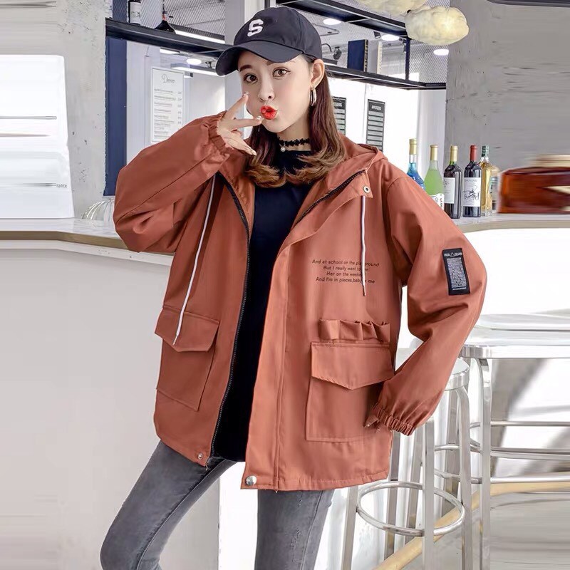 💦ÁO KHOÁC KAKI SỊN TÚI HỘP UNISEX FROM RỘNG K331💦