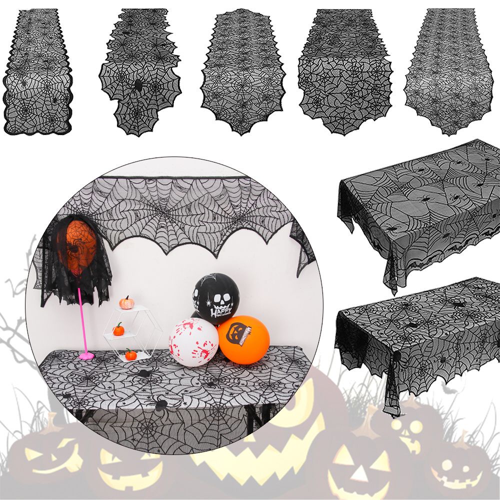 Daphne Khăn Trải Bàn Hình Dơi 3D Trang Trí Halloween